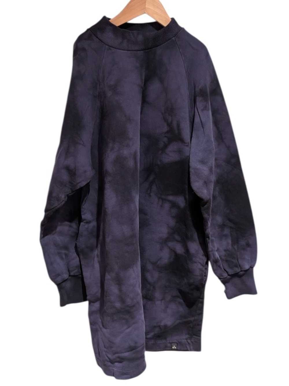 FINGER IN THE NOSE  blue tie dye long sleeve sweater dress - size 12/14